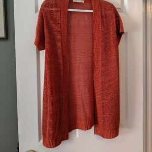 Short sleeve long sweater
